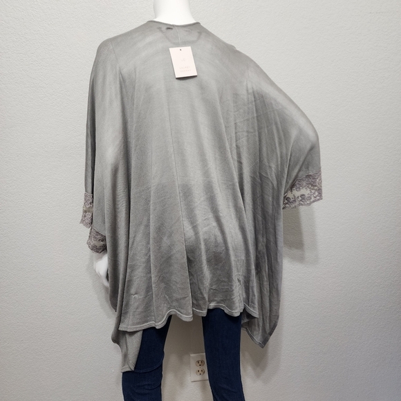 NWT Lauren Conrad Gray Open Wrap Cardigan One Size Fits Most - Picture 6 of 10